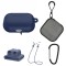 Set extins 5 in 1 pentru protectia castilor Apple Airpods Pro generatia 2, culoarea albastru inchis