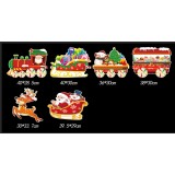 Christmas card light-up train - Christmas train J type - with 12 poles, Flippy