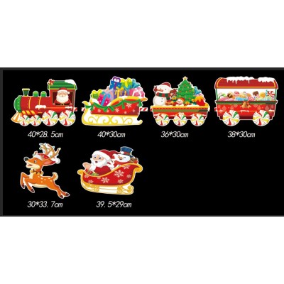 Christmas card light-up train - Christmas train J type - with 12 poles foto