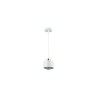 Aplica Tavan LED E27, Cablu 1m, Alb/Auriu, IP20, MasterLED - Aplica moderna otel, design minimalist, iluminare interioara eleganta