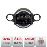 Navigatie Android Mini Cooper 2007-2011, Octa Core, 8GB RAM, 128GB, QLED 2K