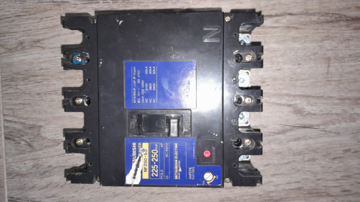 USOL,INTRERUPTOR AUTOMAT 3P+N,250A,SWITCH,HEBLU MITSUBISHI ELECTRIC NF250-SS #3