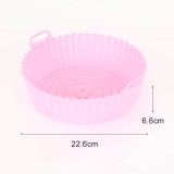 Forma rotunda cu 2 manere din silicon pentru tort,diverse culori,22.5x6.5 cm
