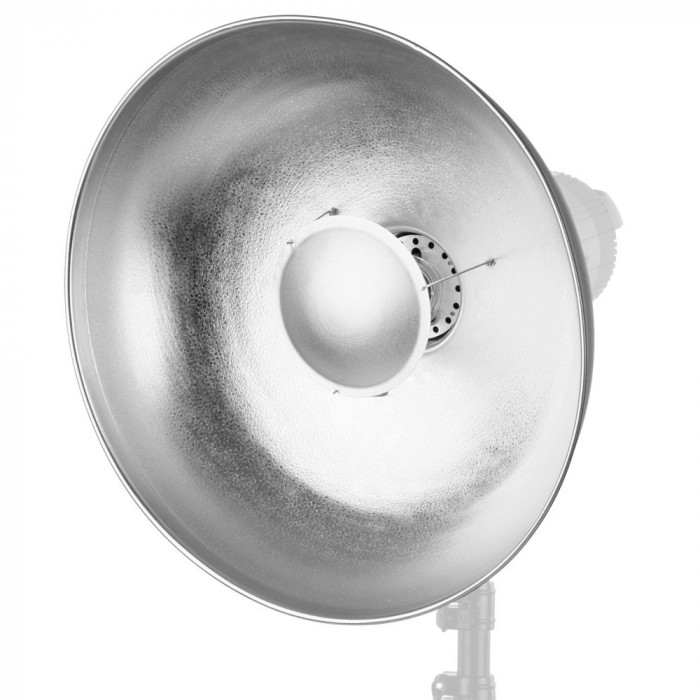 Reflector Beauty Dish Visico silver 50.5cm - montura Bowens