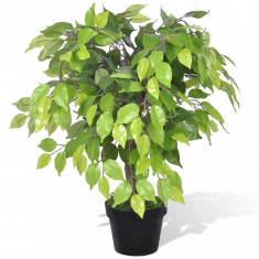 Ficus Pitic Artificial Cu Aspect Natural Si Ghiveci 60 cm 241358