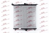 Radiator Opel Corsa F; Peugeot 208, motor: 1.2, 1.2 Turbo, 1.5 D, EV, intrare/iesire conectare rapida, 408x380x16, SRLine, Aluminiu/ Plastic brazat,
