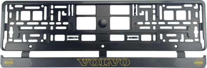 Set 2 bucati, suport numar inmatriculare carbon VOLVO V