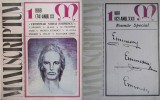 Revista MANUSCRIPTUM: nr.1/1989 [Centenar Mihai Eminescu] + nr.1/1991 [Numar special Eminescu, poezii inedite] poetul national poezie critica literara