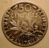 7.517 FRANTA 50 CENTIMES 1910 ARGINT, Europa