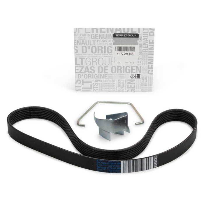 Curea alternator Dacia Logan II 2013-2021, Sandero II 2013-2021 benzina 0.9 TCE 90 CP originala 519658 117209884R