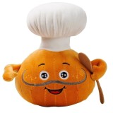 Jucarie de Plus Ceapa Bucatar, Chef Oni, 22cm