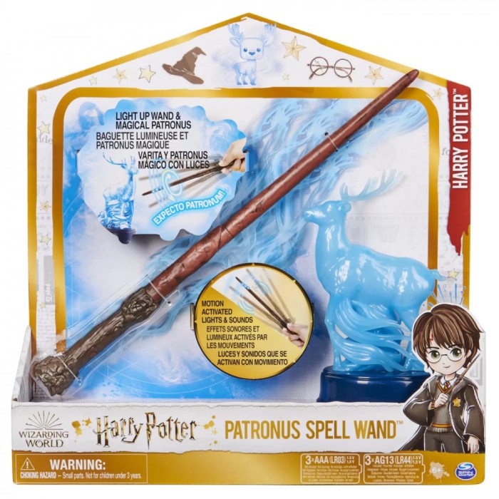 Harry Potter Wizarding World Patronus Spell Wand Bagheta Lui Harry 33cm