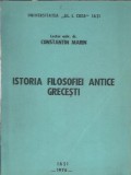 Istoria filosofiei antice grecesti - Constantin Marin