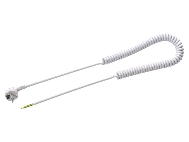 Cablu SIMECH 3G1mm2 PUR alb cu ştecăr unghiular CEE 7/7 WTT00006B