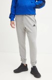 Adidas pantaloni de trening Essentials culoarea gri, melanj, JE6346