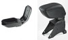 Cotiera Auto Universala ALM Neagra, Reglabila, ABS+Piele Eco, Sistem Montaj Inclus, 29.8cm x 11.8cm
