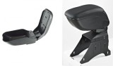 Cotiera Auto Universala ALM Neagra, Reglabila, ABS+Piele Eco, Sistem Montaj Inclus, 29.8cm x 11.8cm