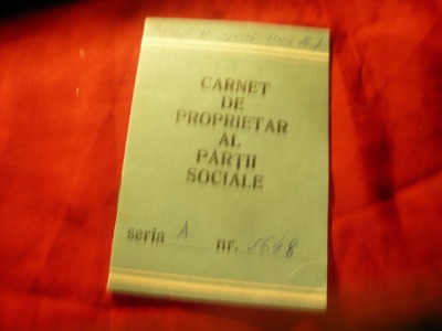 Carnet proprietar al Partii Sociale la IMUAB foto
