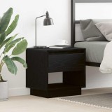 VidaXL Noptieră, stejar negru, 45x34x48 cm, lemn prelucrat