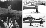 P2673N Turiști &icirc;n Munții Bucegi, 1935, lot de 6 fotografii