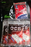 Foite 69mm blue albastre black negre OCB, Filtre Long Slim OCB KND