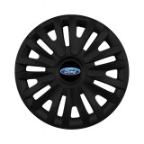 Set 4 capace roti potrivite jantelor de 15 inch (R15) compatibile FORD, Model - 313 Black