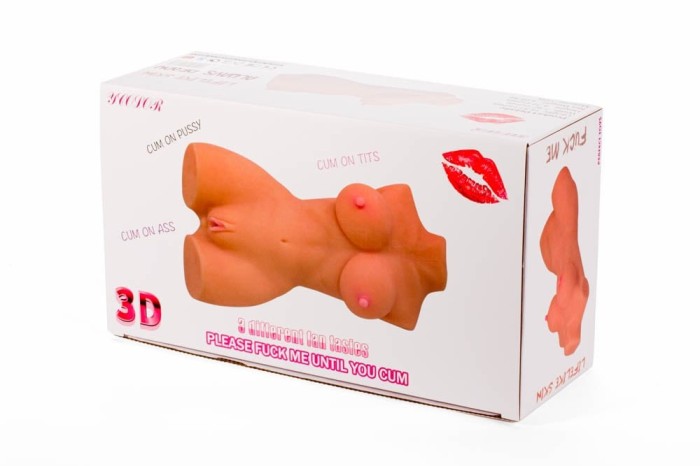 Double Hole 3D VI - Masturbator cu s&acirc;ni, anus și vagin
