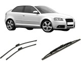 Cumpara ieftin Set 3 stergatoare AUDI A3 (8P1) 2003-2012, pentru parbriz si luneta, Bosch Twin+Aerotwin Multi