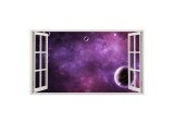 Cumpara ieftin Autocolant decorativ, Fereastra, Planete, Multicolor, 83 cm, 163ST, Oem