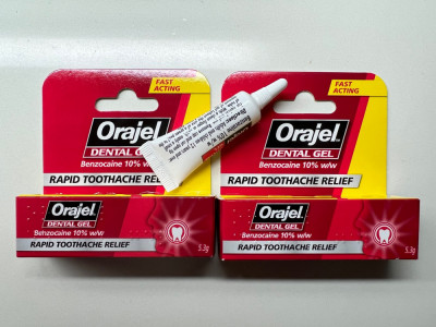 Gel impotriva durerilor Dentare ORAJEL 5.3g - fabricat in UK foto