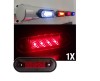 Lampa laterala Rosu LED 12-24V (spate curbat pentru montare directa pe rollbar)