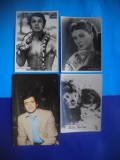 HOPCT LOT NR 1297 ITALIA -ACTORI / ARTISTI-4 CARTI POSTALE-NECIRCULATE