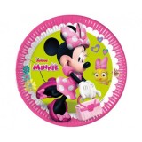 Set 8 farfurii petrecere din carton model Minnie Happy Helpers 23 cm, Godan