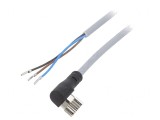Cablu de Conectare M8 3 PIN &icirc;n Unghi 2,5m 60VAC 3A