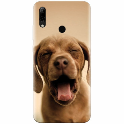 Husa silicon pentru Huawei P Smart 2019, Cute Yawning Puppy foto