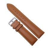 Cumpara ieftin Curea de ceas - Piele Naturala - Antialergica - Maro Deschis - 12mm, 14mm,