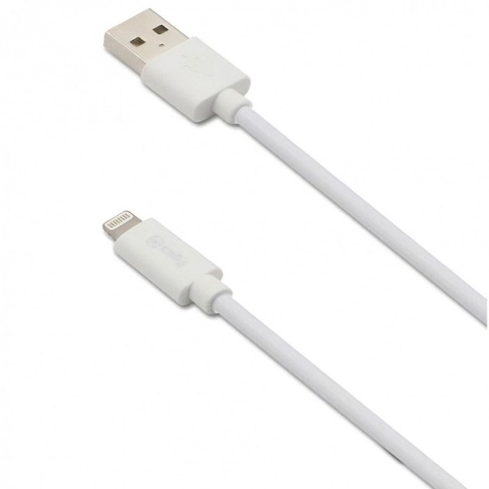 Cablu Date si Incarcare USB la Lightning Celly, 3 m, Alb USBLIGHT3MW