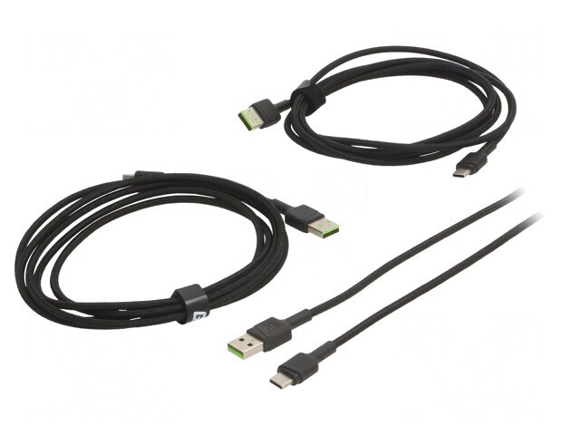 Cablu USB 2.0 USB A la USB C Negru 480Mbps