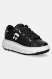 Karl Lagerfeld sneakers din piele KAPRI culoarea negru, KL67530