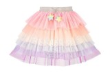Fustita colorata din tulle pentru fetite, Souza!