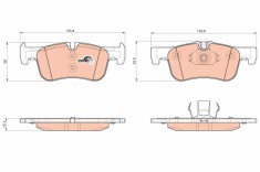 TRW GDB1935 COTEC set placute frana,frana disc