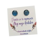 Cumpara ieftin Cercei din rasina UV Blue Elixir