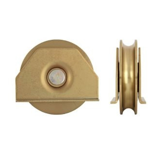 Roata semi-ingropata sudabila cu rulment pentru porti culisante , Diametru 100 mm, Profil R foto