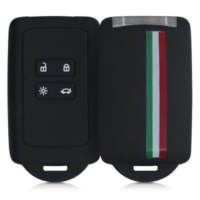 Husa Cheie Auto pentru Renault / Dacia - 4 Butoane - Keyless Go, Silicon, Multicolor, 49769.14 foto