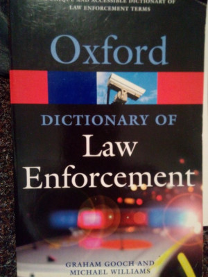 Graham Gooch - Oxford dictionary of law enforcement (2007) foto