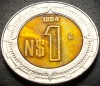 Moneda bimetal 1 NUEVO PESO - MEXIC, anul 1994 * cod 4675, America Centrala si de Sud