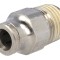 Racord Push-In Alamă Nichelată BSP 1/4&quot;