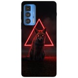 Husa compatibila cu Motorola Edge 20 Lite model Demon fox, Silicon, TPU, Viceversa, Transparent, Carcasa