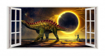 Sticker decorativ cu Dinozauri, 85 cm, 4438ST foto