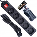 Prelungitor electric cu 5 prize, 5 m, Keltin K00246C-C